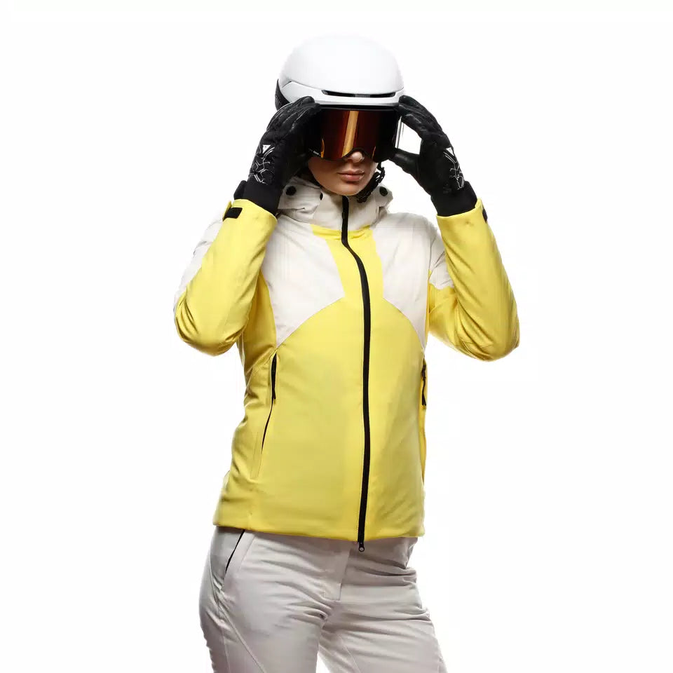 Jacheta Ski Femei Dainese ZIVES AEROSENSE-DRY - Alb/Galben