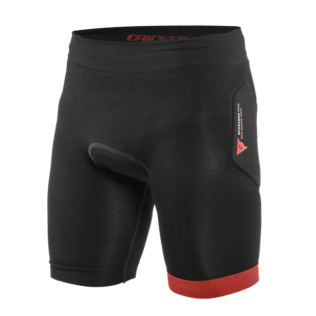 Pantaloni Scurti de Protectie Copii DAINESE Scarabeo Shorts - Negru/Rosu