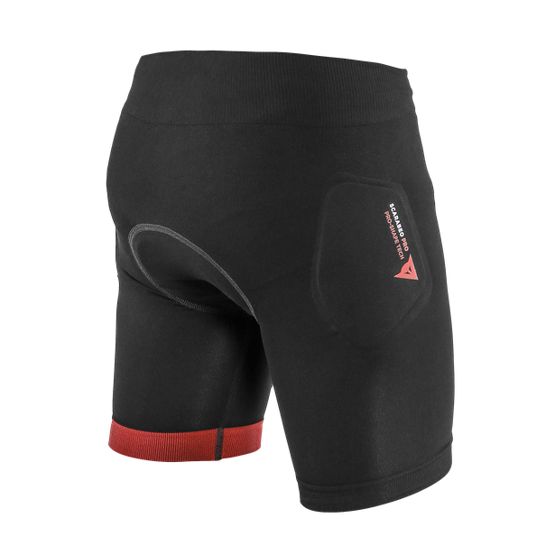 Pantaloni Scurti de Protectie Copii DAINESE Scarabeo Shorts - Negru/Rosu