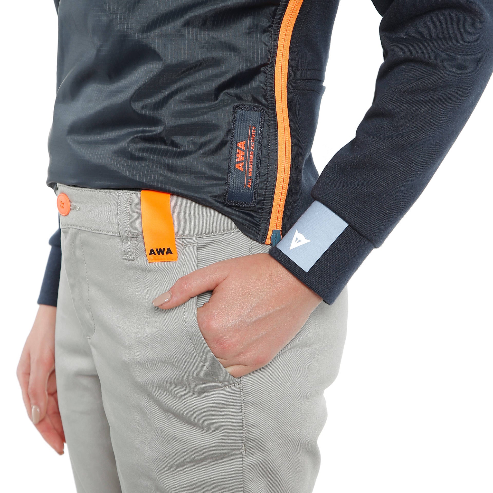 Pantaloni Sport Femei DAINESE AWA Black Pants WMN - Gri