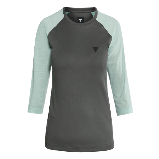 Tricou Femei DAINESE Bondi 3/4 WMN - Gri-Inchis / Albastru-Deschis