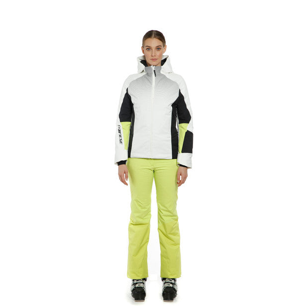 Jacheta Ski Femei DAINESE HP Crust WMN - Alb / Negru / Verde-Lime